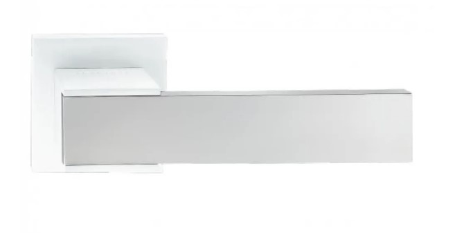 Ручка Tecno 042- 15E квадрат WHITE/CP ZAMAK ORO-ORO